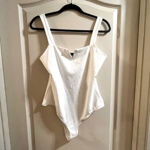 SHEIN white tank body suit leotard